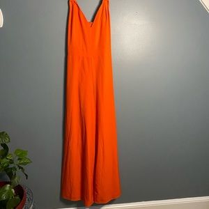 Boutique Orange wide leg Jumpsuit